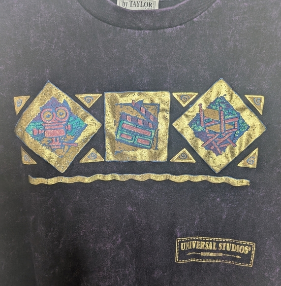 Universal Studios Vintage Tee Purple Sz L - Picture 3 of 7